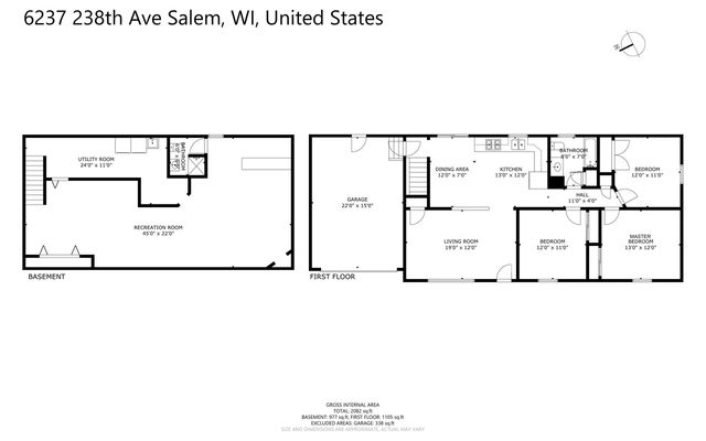 6237 238th AVENUE, Salem, WI 53168
