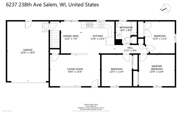 6237 238th AVENUE, Salem, WI 53168