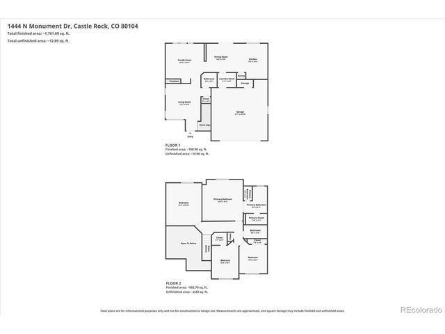 1444 N Monument Dr, Castle Rock, CO 80104