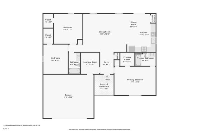 1119 Enchanted View Drive, Mooresville, IN 46158