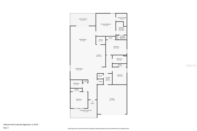 190 JONES FISH CAMP ROAD, Edgewater, FL 32141