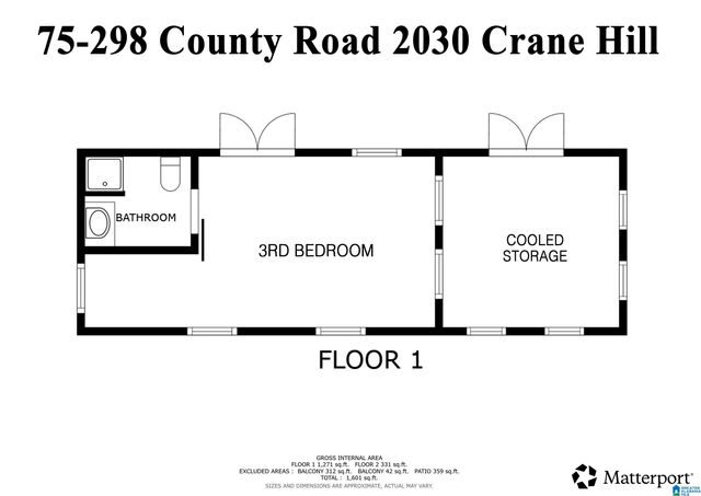 298 COUNTY ROAD 2030, Crane Hill, AL 35053