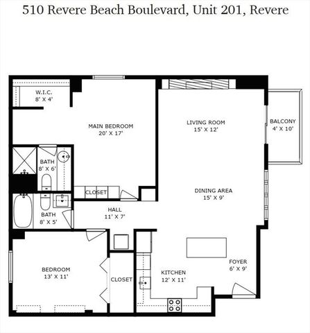 510 Revere Beach Blvd 201, Revere, MA 02151
