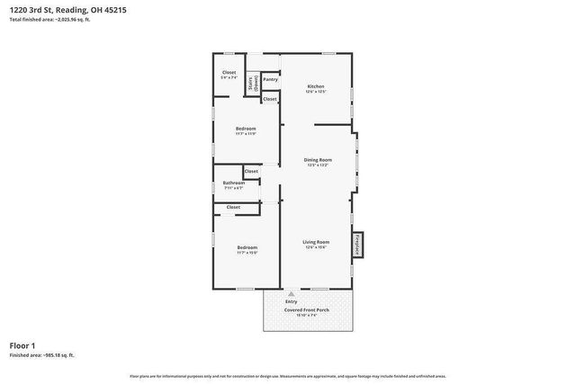 1220 Third Street, Reading, OH 45215