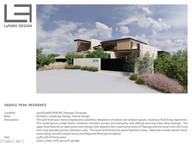 23118 Saddle Peak Road, Topanga, CA 90290