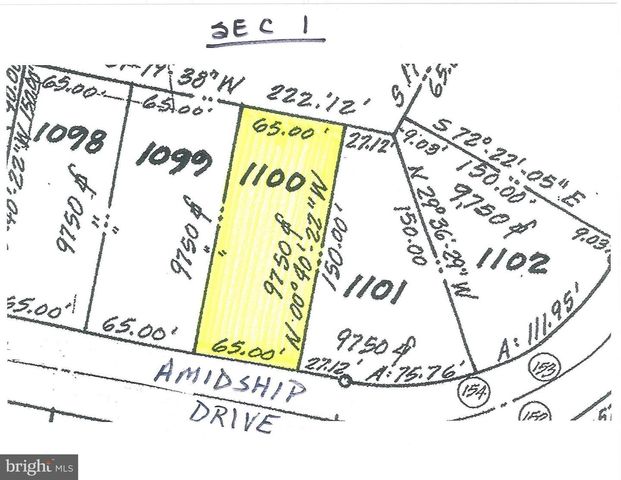 LOT 1100 AMIDSHIP DR, Greenbackville, VA 23356