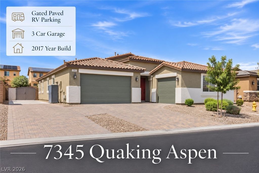 7345 Quaking Aspen Street, Las Vegas, NV 89149 — exterior