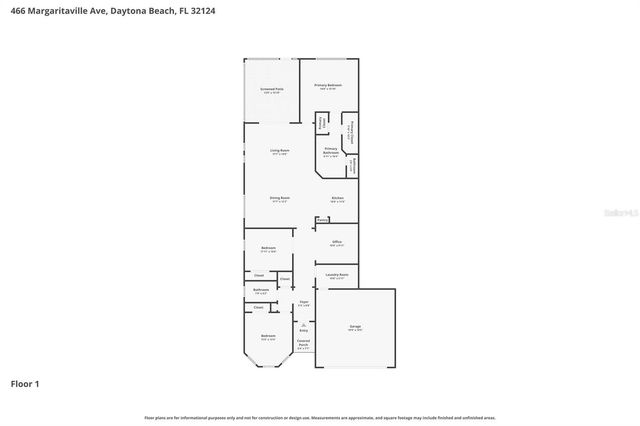 466 MARGARITAVILLE AVENUE, Daytona Beach, FL 32124