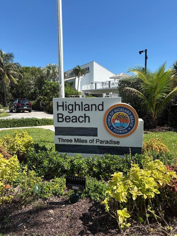 Image 1 of property listing at 2575 S Ocean Blvd 105S, Highland Beach, FL 33487