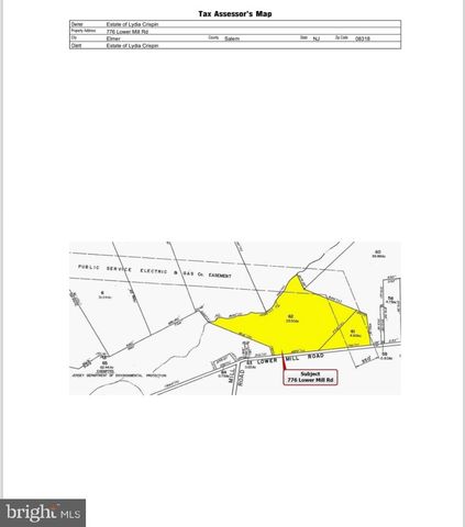 776 LOWER MILL RD, Pittsgrove, NJ 08318