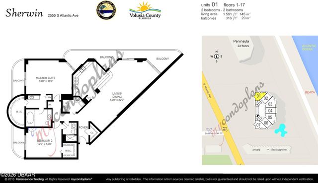 2555 S Atlantic Ave Apt 1601, Daytona Beach, FL 32118