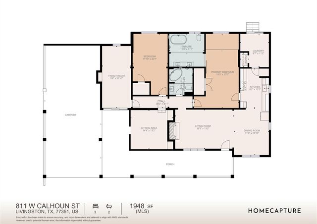 811 W Calhoun Street, Livingston, TX 77351