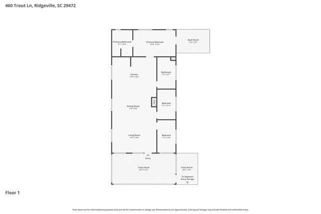 460 Trout Lane, Ridgeville, SC 29472