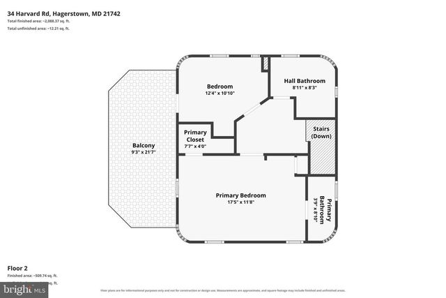 34 HARVARD RD, Hagerstown, MD 21742