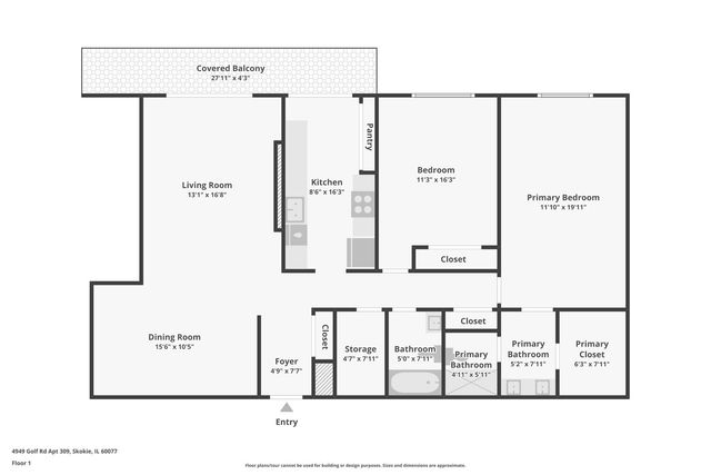 4949 Golf Road 308, Skokie, IL 60077