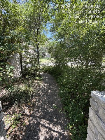 5943 Cape Coral DR, Austin, TX 78746