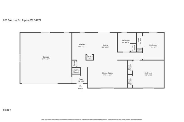 620 SUNRISE DRIVE, Ripon, WI 54971