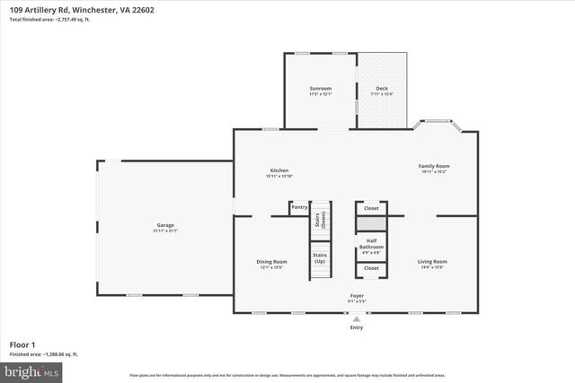 109 ARTILLERY RD, Winchester, VA 22602