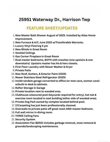 25951 Waterway Drive, Harrison Twp, MI 48045
