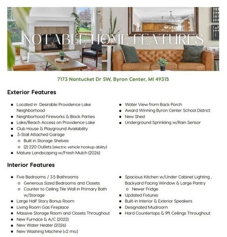 7173 Nantucket Drive, Byron Center, MI 49315