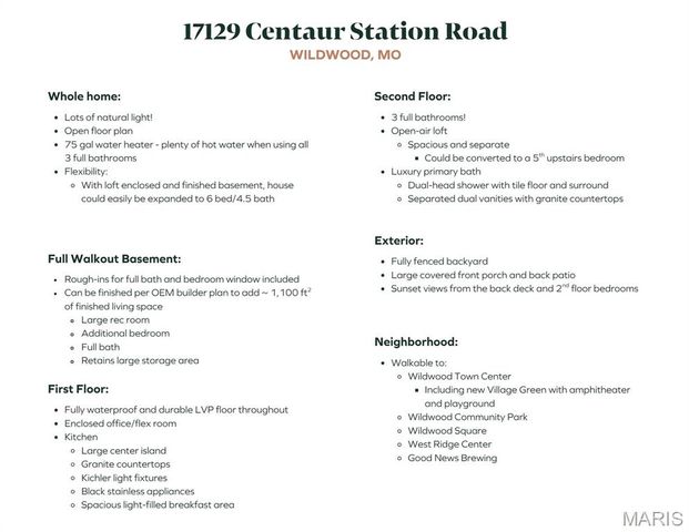 17129 Centaur Station Drive, Wildwood, MO 63040