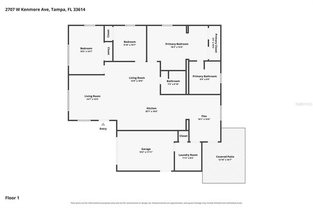 2707 W KENMORE AVENUE, Tampa, FL 33614