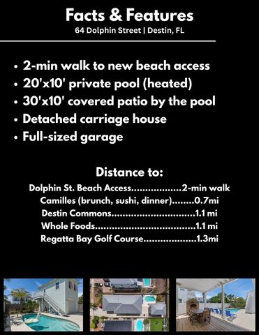 64 DOLPHIN Street, Destin, FL 32541