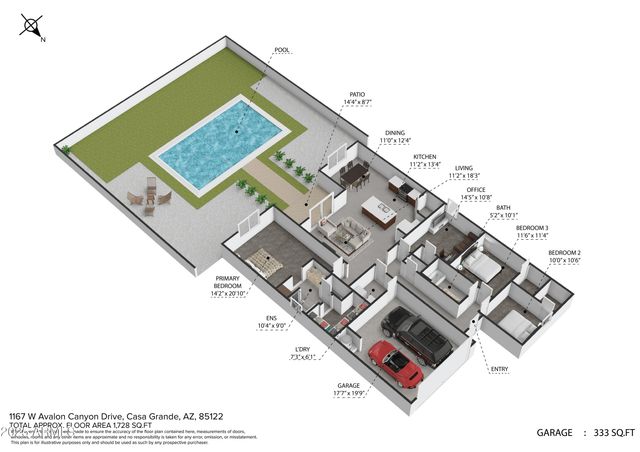 1167 W AVALON CANYON Drive, Casa Grande, AZ 85122