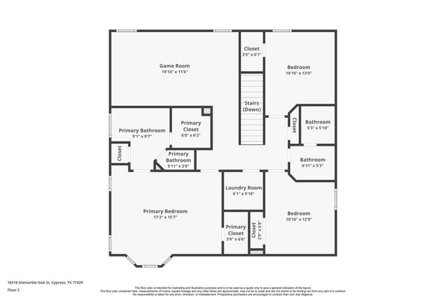 18318 Alemarble Oak Street, Cypress, TX 77429