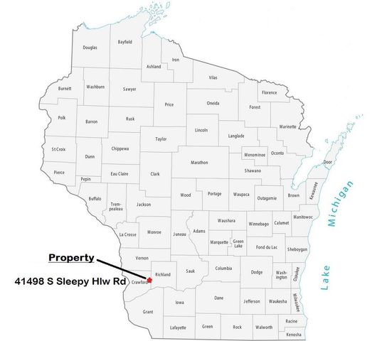41498 S Sleepy Hollow Road, Gays Mills, WI 54631