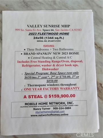 999 S Santa Fe Avenue 66, San Jacinto, CA 92583