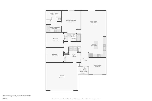 6819 W Wintergreen Court, Mccordsville, IN 46055