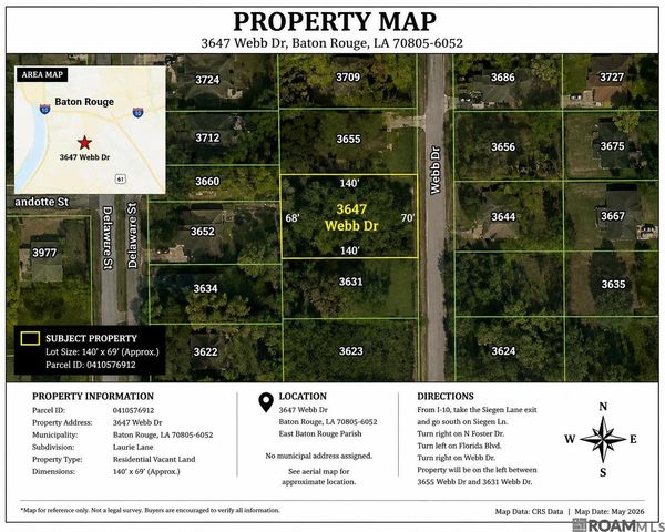3647 Webb Dr, Baton Rouge, LA 70805