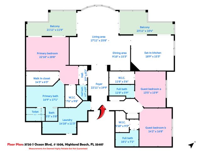 3720 S OCEAN Boulevard 1508, Highland Beach, FL 33487