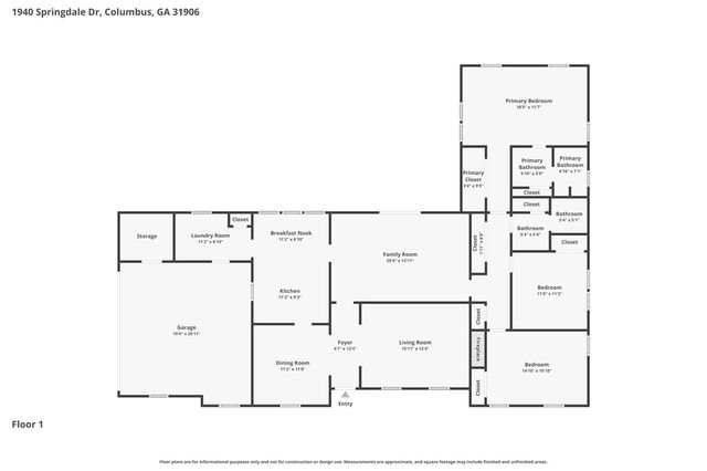 1940 Springdale Drive, Columbus, GA 31906