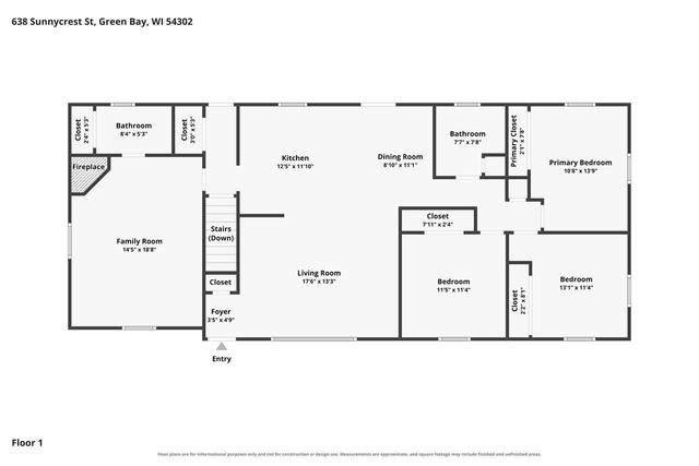 638 SUNNYCREST STREET, Green Bay, WI 54302
