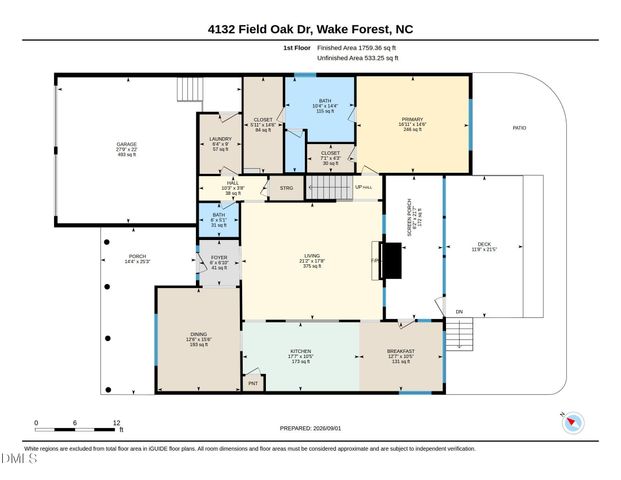 4132 Field Oak Drive, Wake Forest, NC 27587