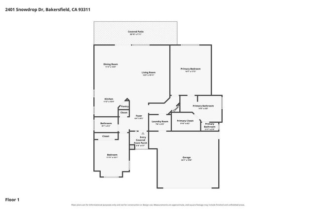 2401 Snowdrop Drive, Bakersfield, CA 93311