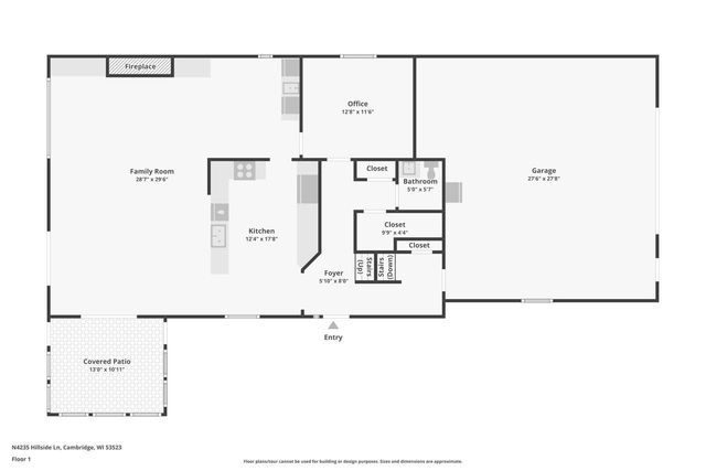N4235 HILLSIDE Lane, Cambridge, WI 53523