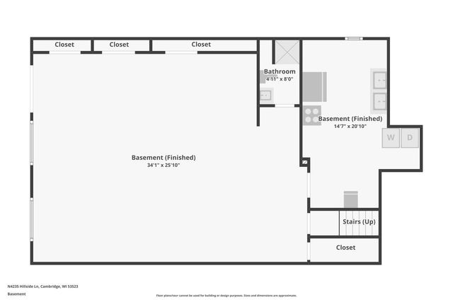 N4235 HILLSIDE Lane, Cambridge, WI 53523