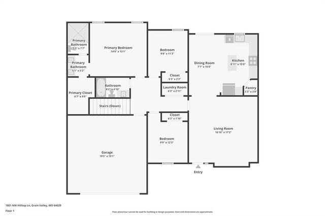 1801 NW Hilltop Court, Grain Valley, MO 64029