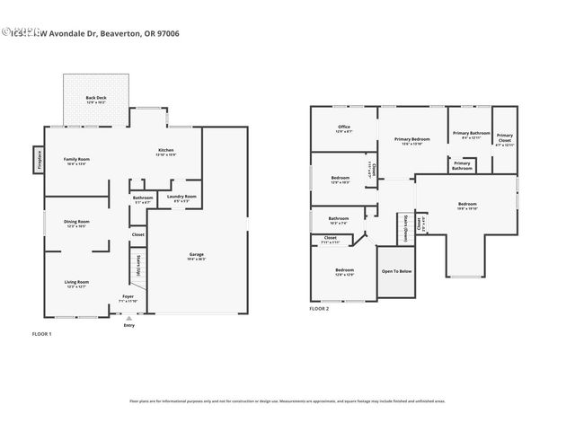16617 Nw AVONDALE Dr, Beaverton, OR 97006