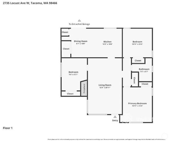 2735 Locust Avenue W, University Place, WA 98466