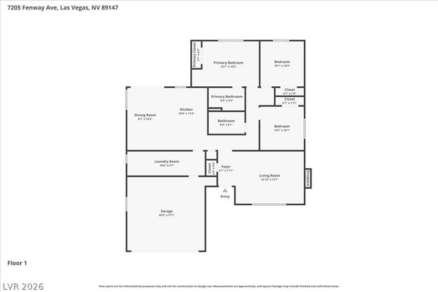 7205 Fenway Avenue, Las Vegas, NV 89147