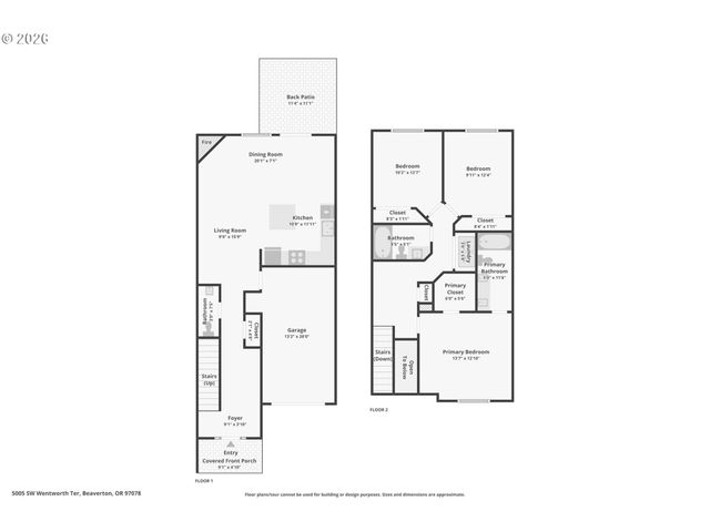 5005 Sw WENTWORTH Ter, Beaverton, OR 97078