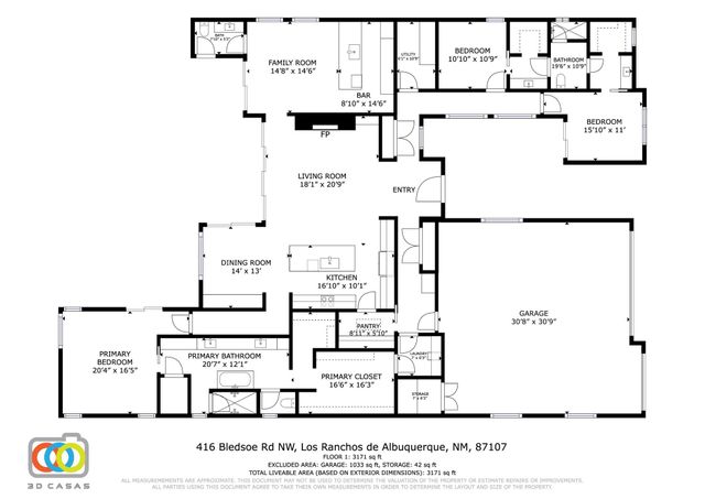 416 Bledsoe Road NW, Albuquerque, NM 87107