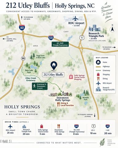 212 Utley Bluffs Drive, Holly Springs, NC 27540