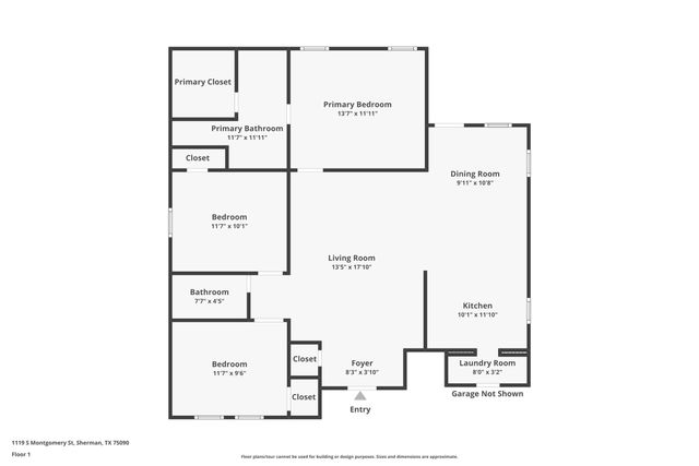 1119 S Montgomery Street, Sherman, TX 75090