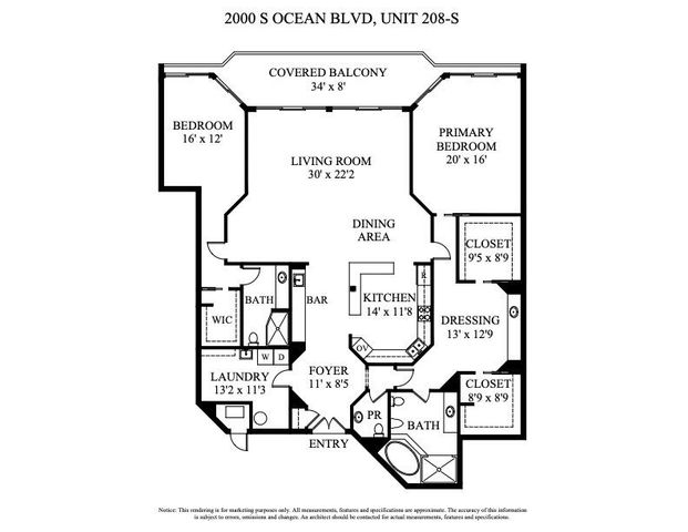 2000 S Ocean Boulevard 208-S, Palm Beach, FL 33480