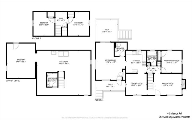 40 Manor Rd, Shrewsbury, MA 01545